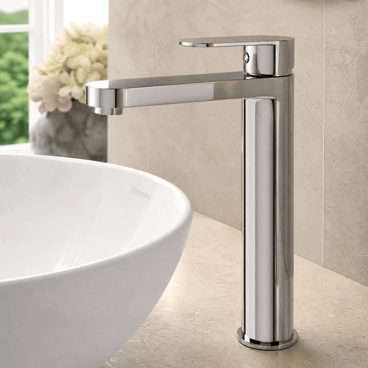 [BTA370] Tresscott Contemporary Round Tall Mono Basin Mixer Tap - Choice of Colour