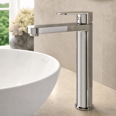 [BTA370] Tresscott Contemporary Round Tall Mono Basin Mixer Tap - Choice of Colour