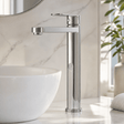 [BTA370] Tresscott Contemporary Round Tall Mono Basin Mixer Tap - Choice of Colour - Silo