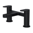[BTA403] Balterley Cascade Round Deck Mounted Bath Filler Tap - Matt Black - Cutout
