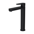 [BTA470] Balterley Cascade Round Tall Mono Basin Mixer Tap - Matt Black - Cutout