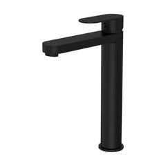 [BTA470] Balterley Cascade Round Tall Mono Basin Mixer Tap - Matt Black - Cutout