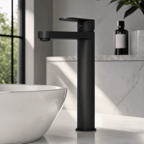 [BTA470] Tresscott Contemporary Round Tall Mono Basin Mixer Tap - Choice of Colour - Silo