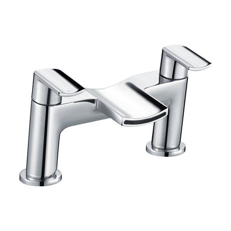 [BTAR353] Modern Deck Mounted Bath Filler Tap - Chrome - Cutout
