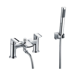 [BTAR354] Modern Bath Shower Mixer Tap with Shower Kit - Chrome - Cutout