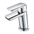 [BTAR355] Modern Single Lever Mono Basin Mixer Bathroom Sink Tap with Push Button Waste - Chrome - Cutout