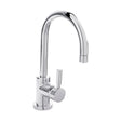 [BTAR380] Contemporary Arch Round Tall Lever Mono Basin Mixer Tap (Waste Included) - Chrome - Balterley - Cutout