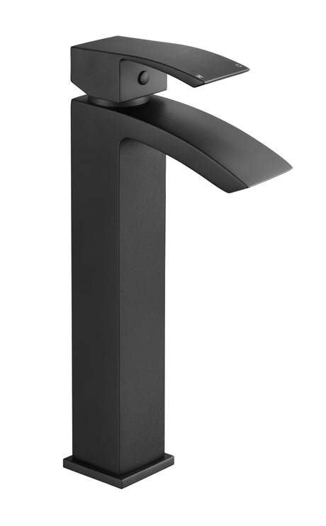 [BTAS407] Balterley Contemporary Square Tall Single Lever Deck Mounted Mono Basin Mixer Tap, High Rise Design 307 x 52 x 139mm - Choice of Colour