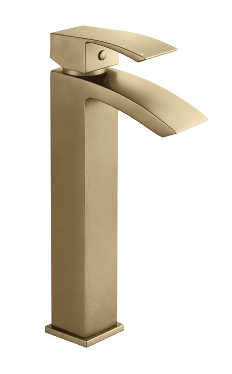 [BTAS807] Balterley Contemporary Square Tall Single Lever Deck Mounted Mono Basin Mixer Tap, High Rise Design 307 x 52 x 139mm - Choice of Colour