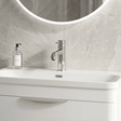 [BTB305] Cauldon Contemporary Round Mono Basin Mixer Tap & Push Button Waste, Choice of Colour - Silo