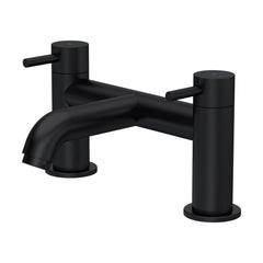 [BTB403] Round Minimalist Deck Mounted Bath Filler Tap - Matt Black - Balterley - Cutout
