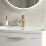 [BTB805] Cauldon Contemporary Round Mono Basin Mixer Tap & Push Button Waste, Choice of Colour - Silo