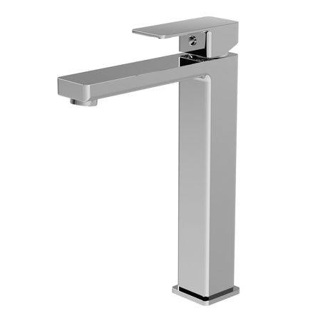 Square Tall High Rise Mono Basin Mixer Tap - Choice of Finish