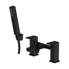 [BTC404] Milldale Square Deck Mounted Dual Lever Bath Shower Mixer Tap with Kit - Choice of Finish - Cutout