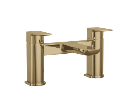 [BTCL803] Balterley Contemporary Soft Square Dual Lever Deck Mounted Bath Filler Tap with 1/4 Turn Ceramic Disc, 136 x 230 x 147mm, Chrome - Cutout
