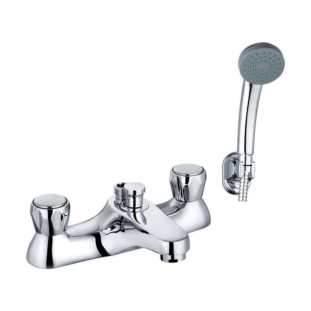[BTCLU01] Contemporary Bathroom Mono Basin Tap – Round Lever, 155 x 42mm, Chrome - Cutout