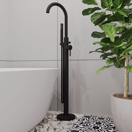 [BTCN421X] Levedale Floor Standing Bath Shower Mixer Tap with Shower Kit - Choice of Colour - Lifestyle 1