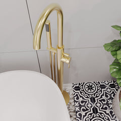 [BTCN821X] Levedale Floor Standing Bath Shower Mixer Tap with Shower Kit - Choice of Colour - Lifestyle 2