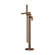 [BTCU1521] Enville Modern Freestanding Round Bath Shower Mixer Tap with Lever Handle and Kit - Choice of Colour - Cutout