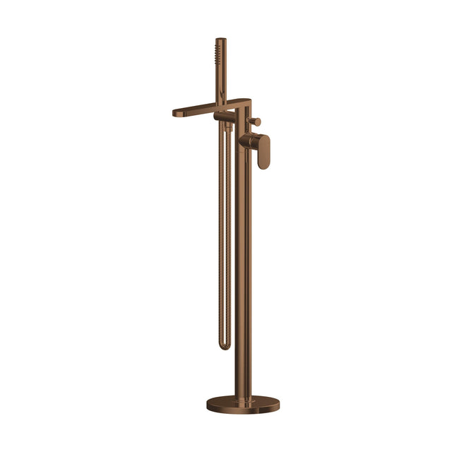 [BTCU1521] Enville Modern Freestanding Round Bath Shower Mixer Tap with Lever Handle and Kit - Choice of Colour - Cutout