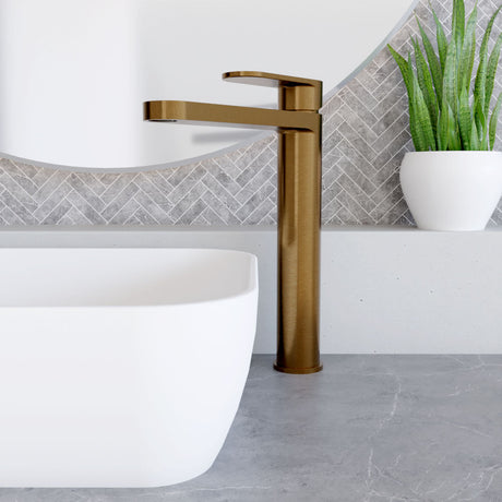 [BTCU1570] Enville Round High Rise Mono Basin Mixer Tap - 290 x 57 x 187mm - Choice of Finish - Lifestyle 1