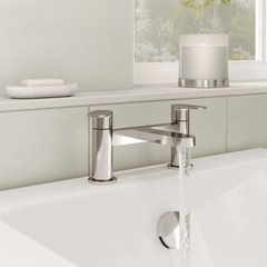 [BTCU303] Enville Dual Lever Round Deck Mounted Bath Filler Tap – Choice of Finish - Lifestyle 3