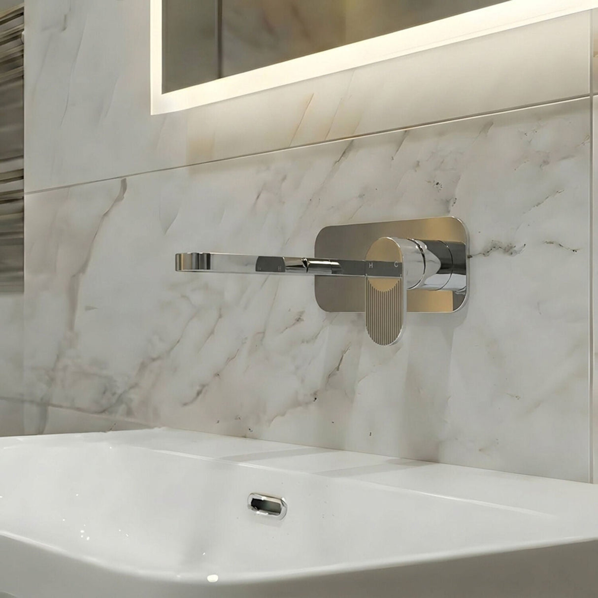 [BTCU328F] Riley Hill Wall Mounted Basin Tap - Choice of Colour - Silo