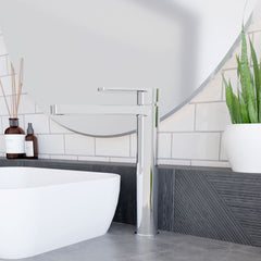 [BTCU370] Enville Round High Rise Mono Basin Mixer Tap - 290 x 57 x 187mm - Choice of Finish - Lifestyle 3