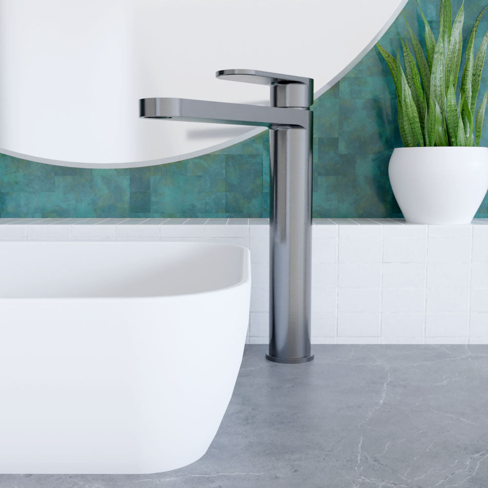 [BTCU770] Enville Round High Rise Mono Basin Mixer Tap - 290 x 57 x 187mm - Choice of Finish - Lifestyle 1