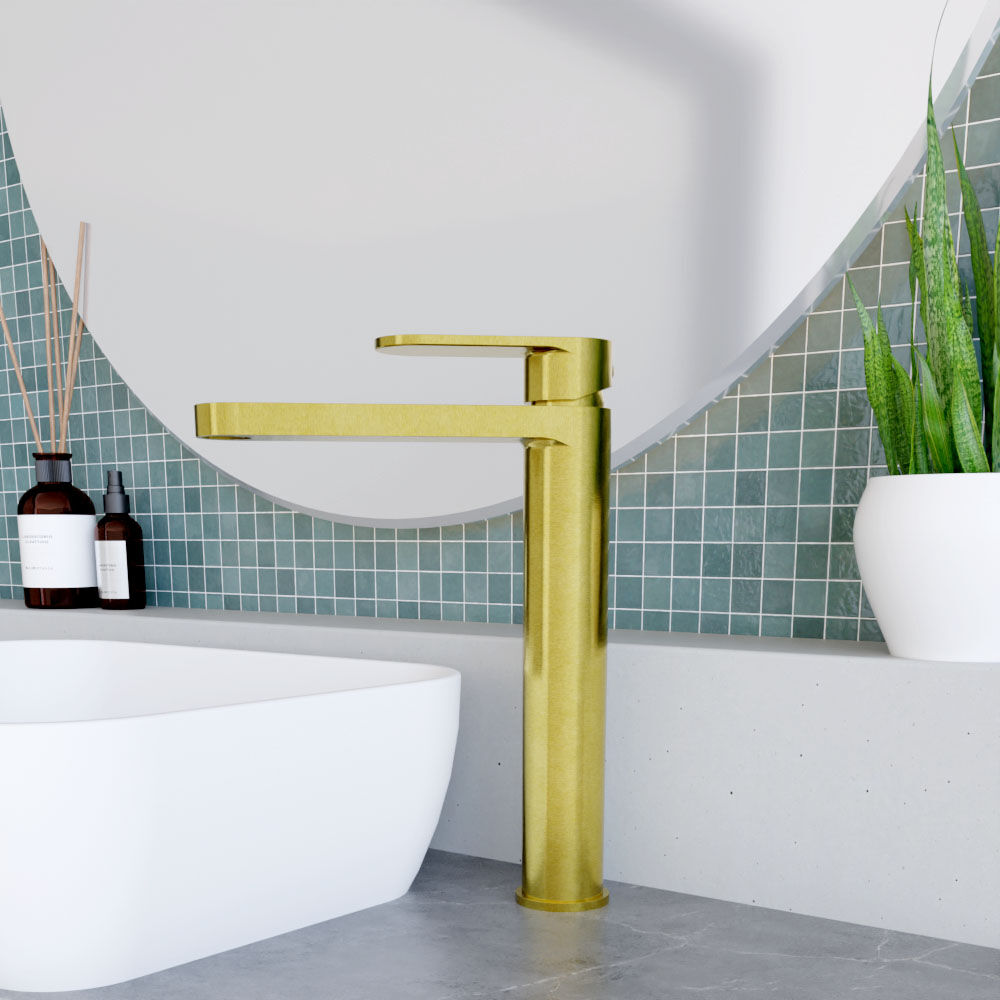 [BTCU870] Enville Round High Rise Mono Basin Mixer Tap - 290 x 57 x 187mm - Choice of Finish - Lifestyle 3