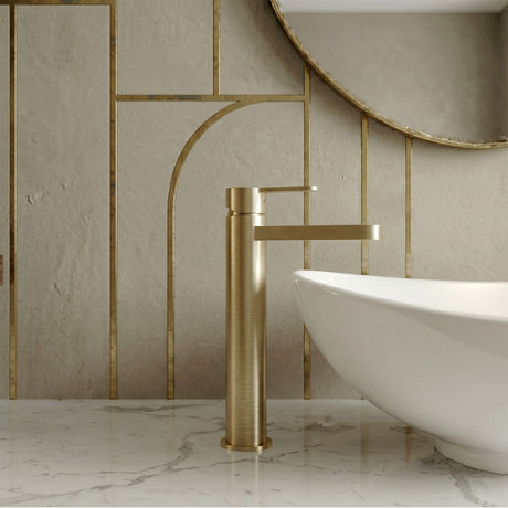 [BTCU870] Enville Round High Rise Mono Basin Mixer Tap - 290 x 57 x 187mm - Choice of Finish - Silo