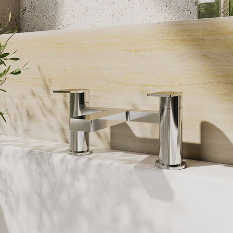 [BTD303] Contemporary Deck Mounted Bath Filler Tap - Chrome - Balterley - Lifestyle 1