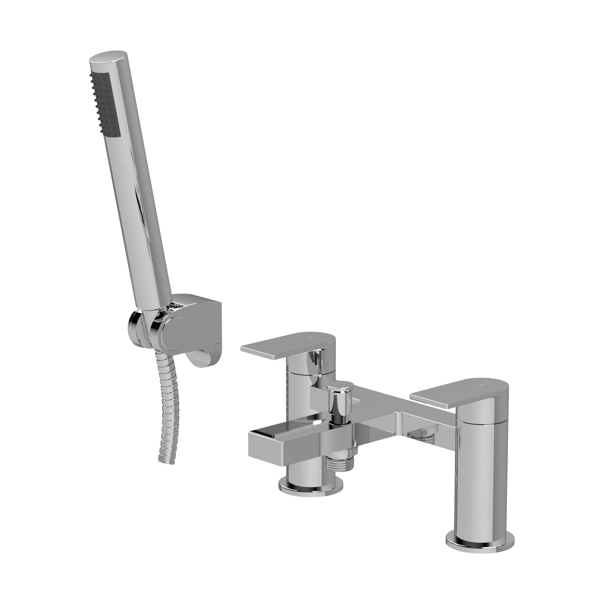 [BTD304] Contemporary Bath Shower Mixer Tap with Shower Kit - Chrome - Balterley - Cutout