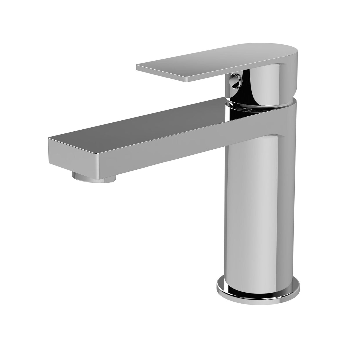 [BTD305] Ranton Contemporary Mono Basin Mixer Tap and Push Button Waste, Choice of Colour - Cutout