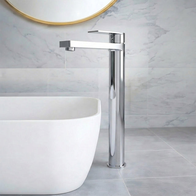 [BTD370] Ranton Contemporary Tall Mono Basin Mixer Tap, Choice of Colour - Silo