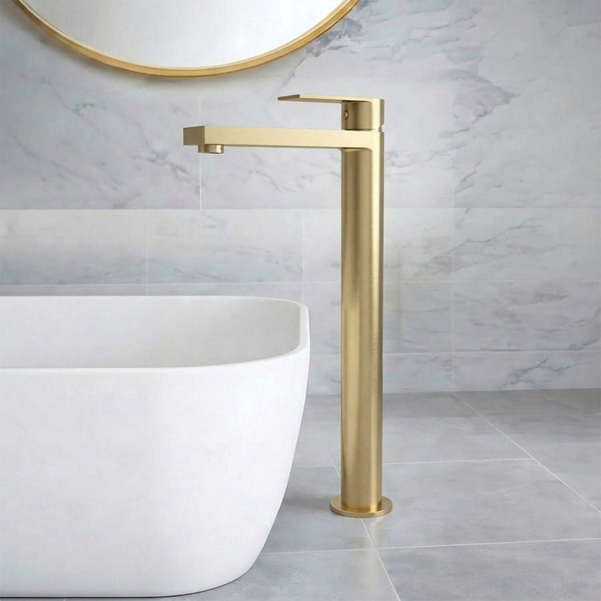 [BTD870] Ranton Contemporary Tall Mono Basin Mixer Tap, Choice of Colour - Silo