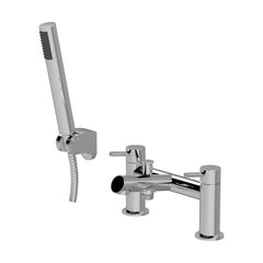[BTE304] Wetley Round Minimalist Bath Shower Mixer Tap with Shower Kit - Choice of Finish - Cutout