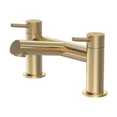 [BTE803] Wetley Minimalist Round Deck Mounted Bath Filler Tap - Choice of Finish - Cutout