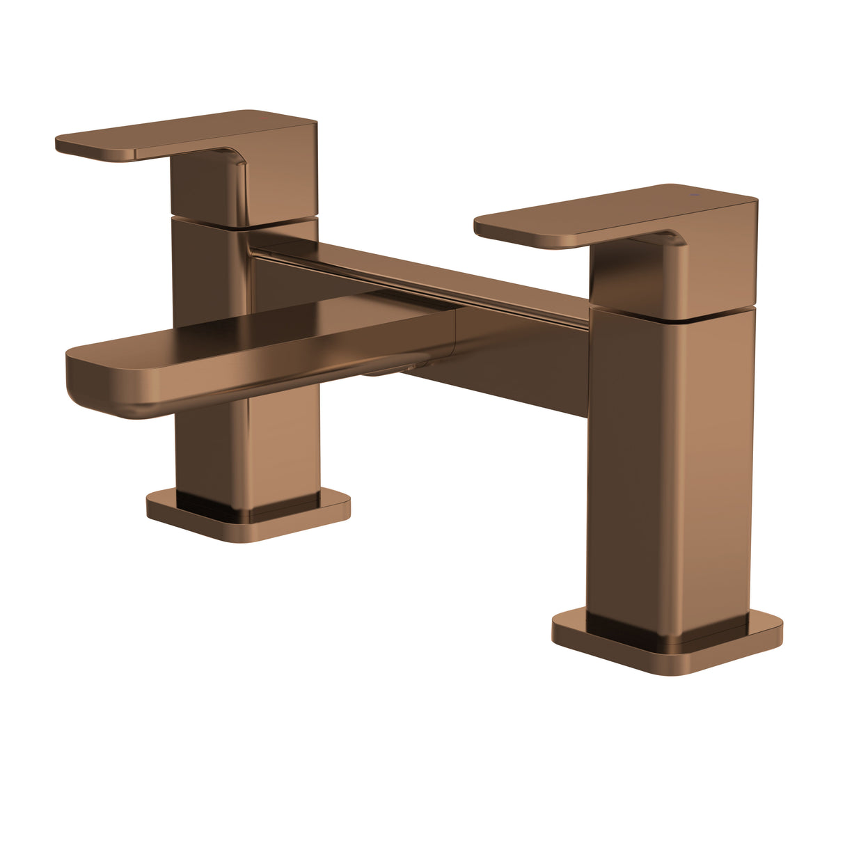 Dual Lever Square Deck Mounted Bath Filler Tap – Choice of Finish