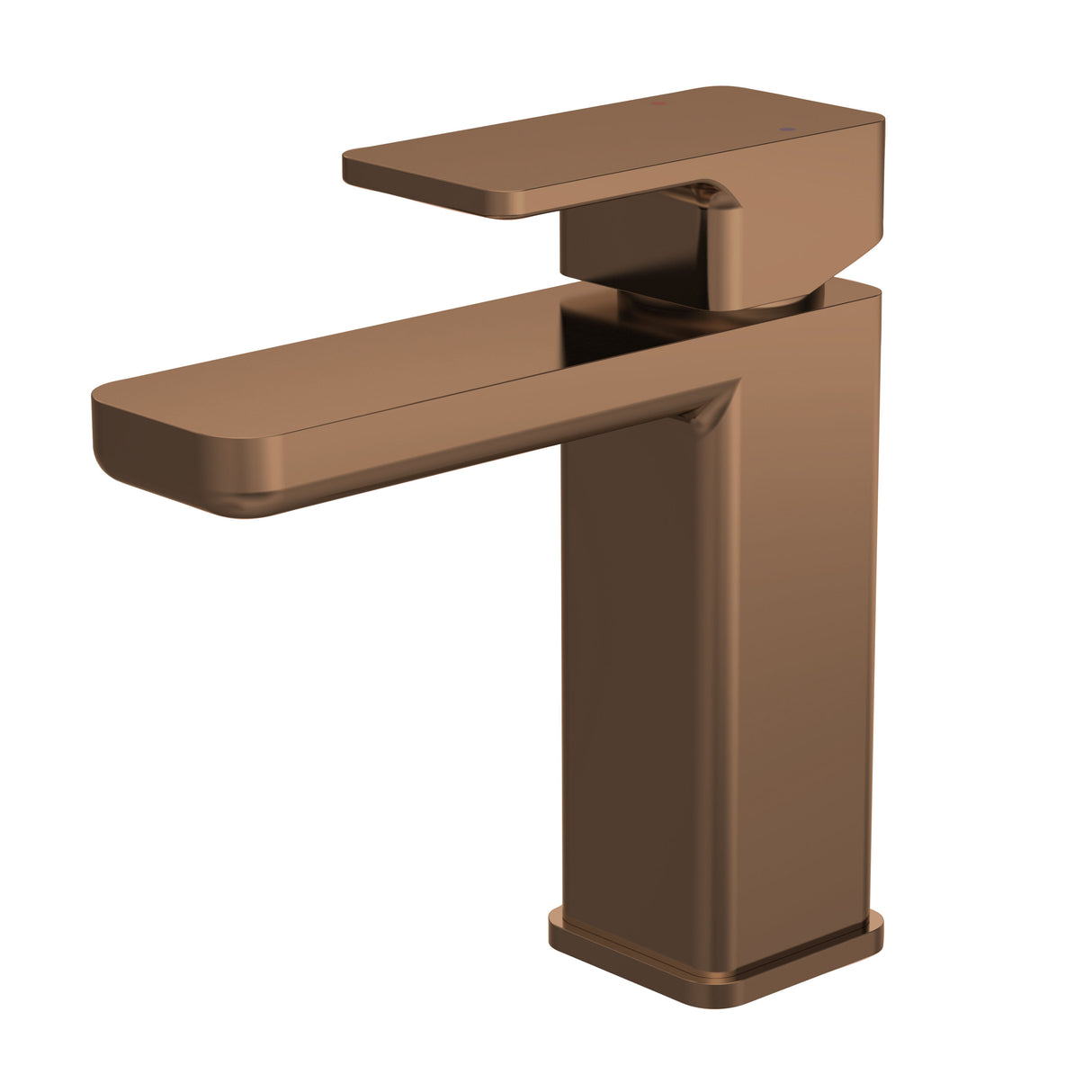 Square Mono Basin Mixer Tap with Push Button Waste – Choice of Finish