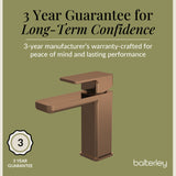 Square Mono Basin Mixer Tap with Push Button Waste – Choice of Finish