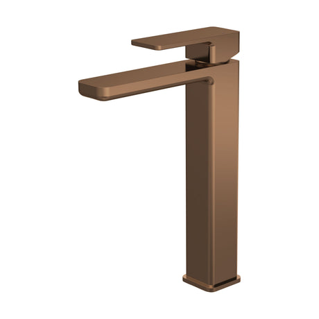 [BTEM1570] Square High-Rise Mono Basin Mixer Tap - Matt Black - Cutout