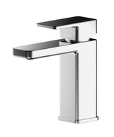 Square Mono Basin Mixer Tap with Push Button Waste – Choice of Finish