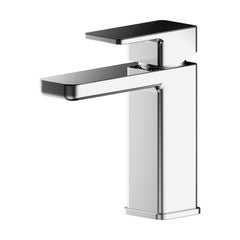 [BTEM305] Swinscoe Square Mono Basin Mixer Tap with Push Button Waste – Choice of Finish - Cutout