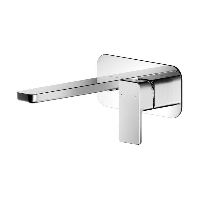 [BTEM328] Swinscoe Contemporary Square Wall Mounted 2 Tap Hole Basin Mixer Tap - Choice of Finish - Cutout