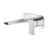 [BTEM328] Swinscoe Contemporary Square Wall Mounted 2 Tap Hole Basin Mixer Tap - Choice of Finish - Cutout