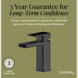 Square Mono Basin Mixer Tap with Push Button Waste – Choice of Finish