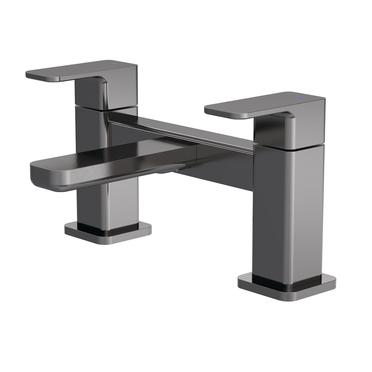 Dual Lever Square Deck Mounted Bath Filler Tap – Choice of Finish
