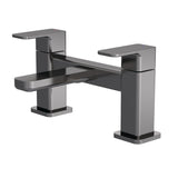 Dual Lever Square Deck Mounted Bath Filler Tap – Choice of Finish
