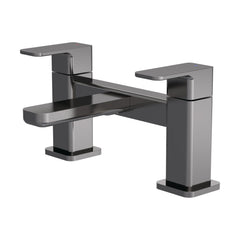 [BTEM703] Swinscoe Dual Lever Square Deck Mounted Bath Filler Tap – Choice of Finish - Cutout